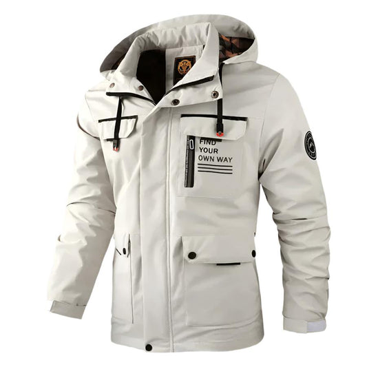 Men’s Hooded Waterproof Parka | Functional Pockets | Adjustable Fit