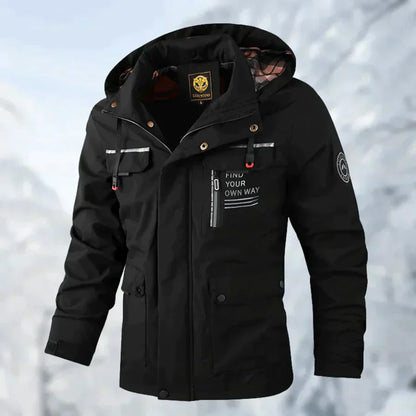 Men’s Hooded Waterproof Parka | Functional Pockets | Adjustable Fit
