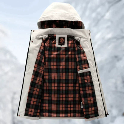 Men’s Hooded Waterproof Parka | Functional Pockets | Adjustable Fit