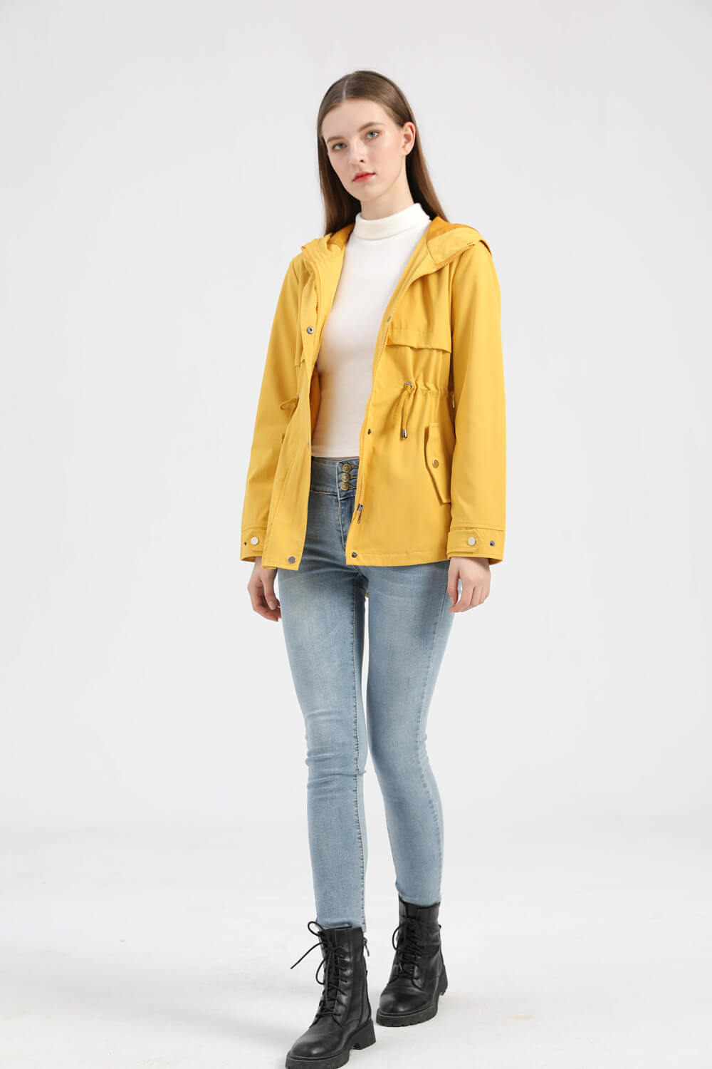 Lightweight Hooded Rain Jacket | Water-Resistant | Adjustable Fit | Everyday Essential