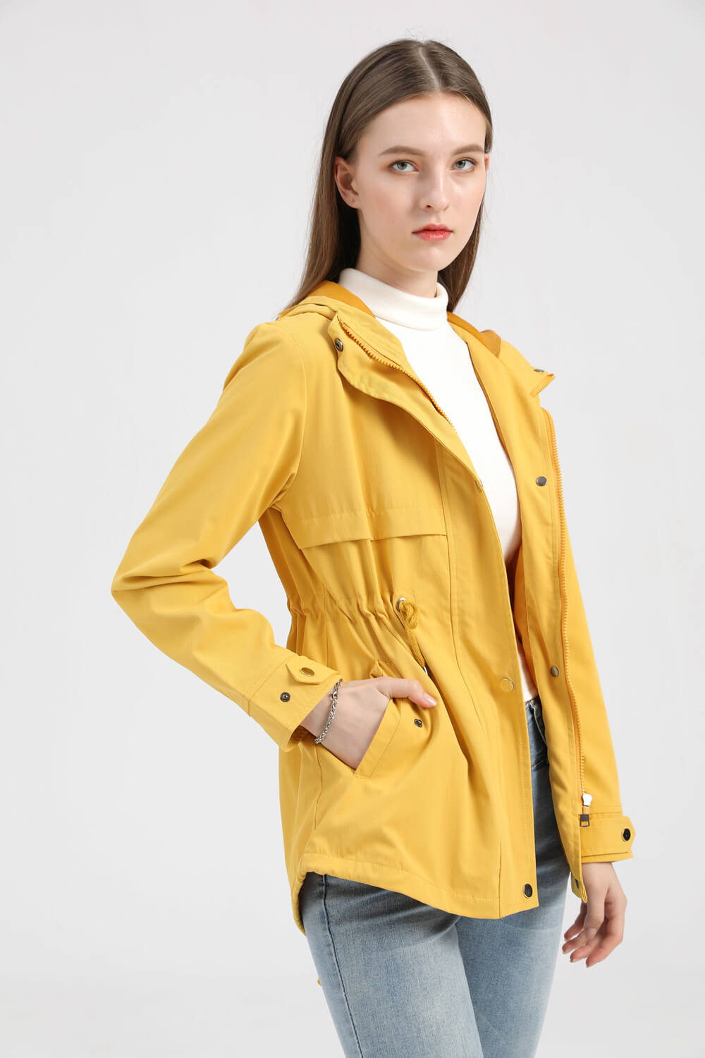 Lightweight Hooded Rain Jacket | Water-Resistant | Adjustable Fit | Everyday Essential
