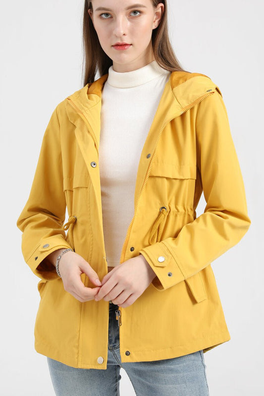 Lightweight Hooded Rain Jacket | Water-Resistant | Adjustable Fit | Everyday Essential