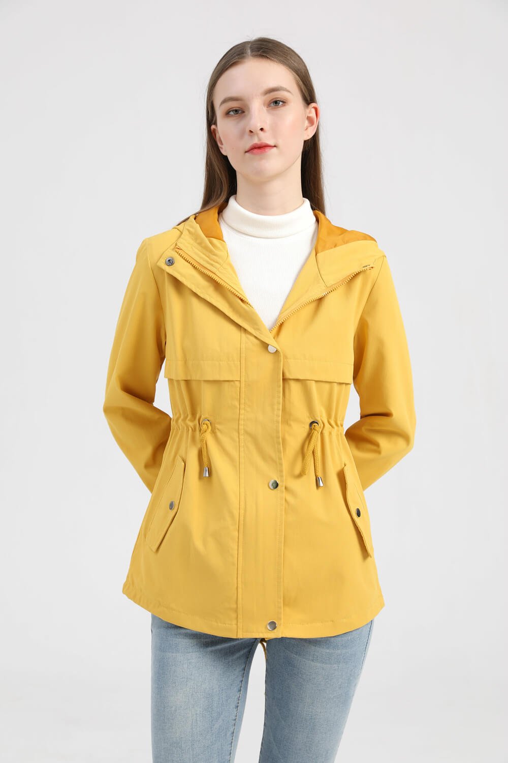Lightweight Hooded Rain Jacket | Water-Resistant | Adjustable Fit | Everyday Essential