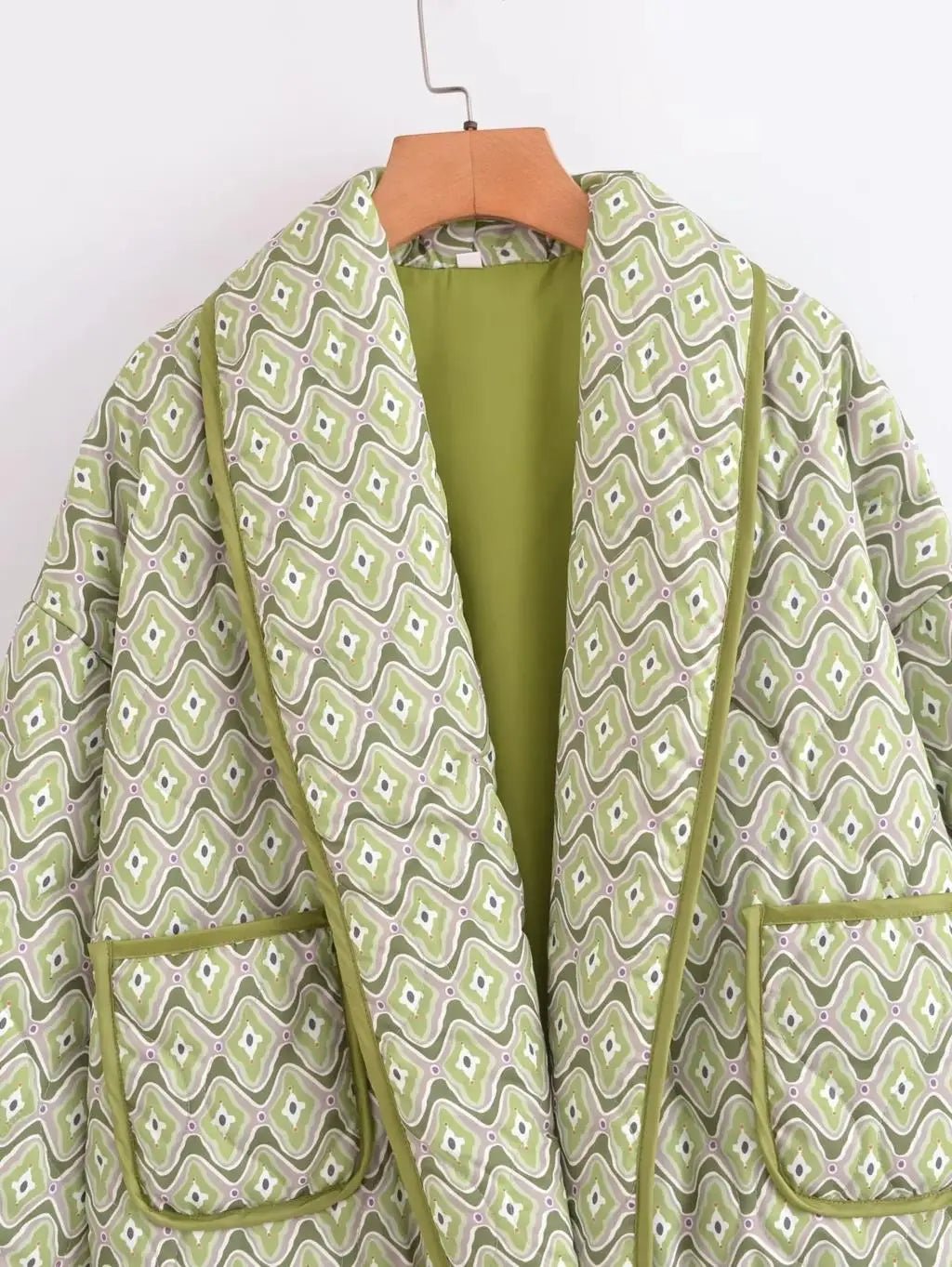 Printed Quilted Jacket | Lightweight Boho Style | Relaxed Fit | Versatile Layer
