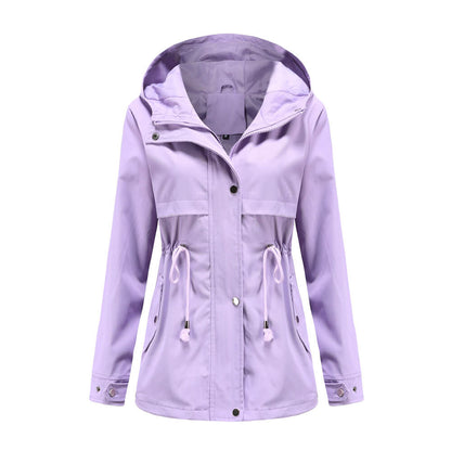 Lightweight Hooded Rain Jacket | Water-Resistant | Adjustable Fit | Everyday Essential