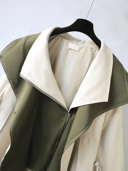 Two-Tone Contrast Jacket | Lightweight Fabric | Relaxed Fit | Modern Casual Style