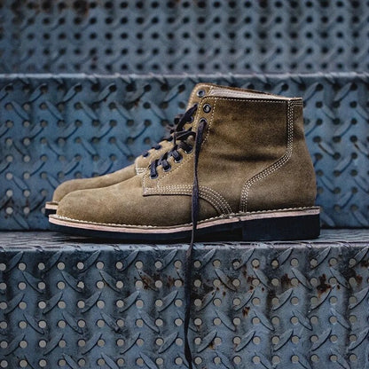 Men’s Suede Lace-Up Boots | Casual Heritage Style | Durable Rubber Sole