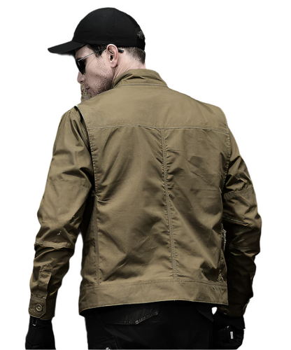 Men's Lightweight Bomber Jacket | Windbreaker Style | Ribbed Trim Finish