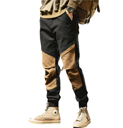 Men's Techwear Cargo Joggers | Panelled Utility Design | Streetwear Fit