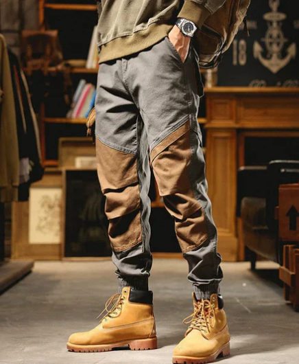 Men's Techwear Cargo Joggers | Panelled Utility Design | Streetwear Fit