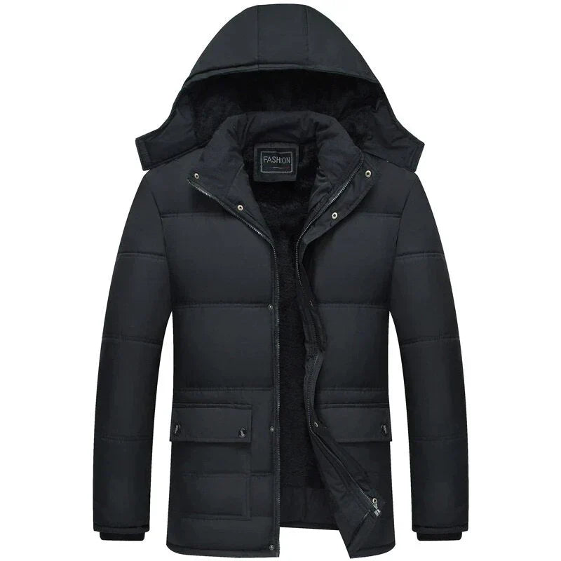 Puffer Parka Jacket with Hood | Windproof Winter Outerwear