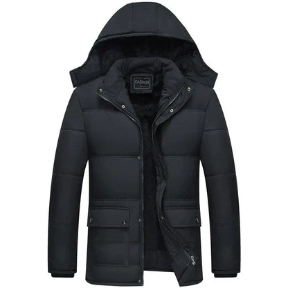 Puffer Parka Jacket with Hood | Windproof Winter Outerwear