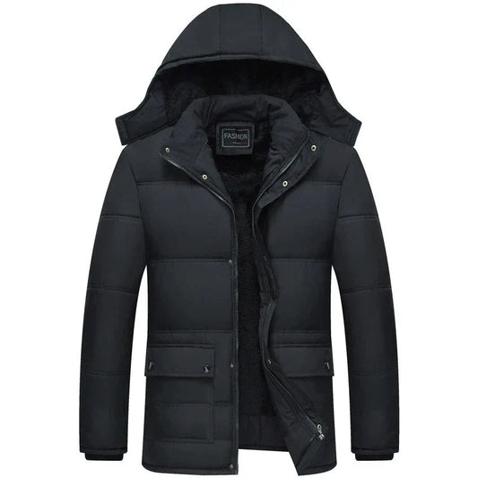 Puffer Parka Jacket with Hood | Windproof Winter Outerwear
