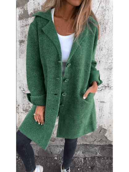 Textured Button-Up Cardigan Coat | Oversized Fit | Cosy & Chic | Casual Layering