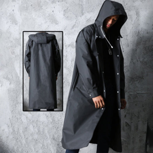 Unisex Hooded Long Raincoat | Waterproof Design | Lightweight & Durable | Outdoor Protection