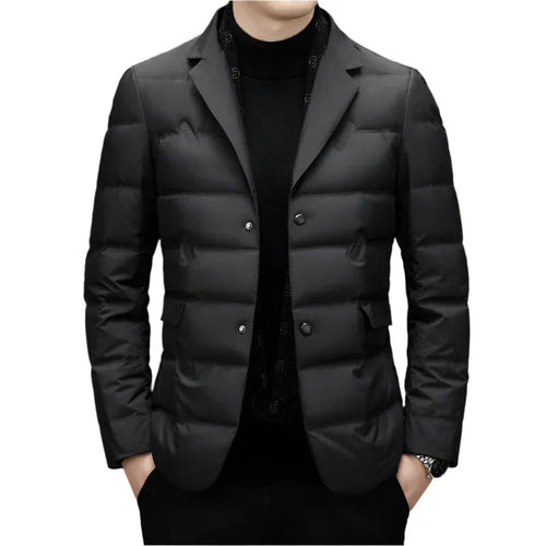 Men’s Puffer Blazer Jacket | Slim Fit Insulated Outerwear | Lightweight Winter Layer