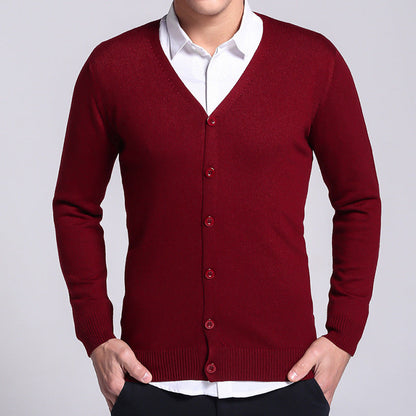 Classic Button-Up Knit Cardigan | Lightweight V-Neck | Smart Casual Staple
