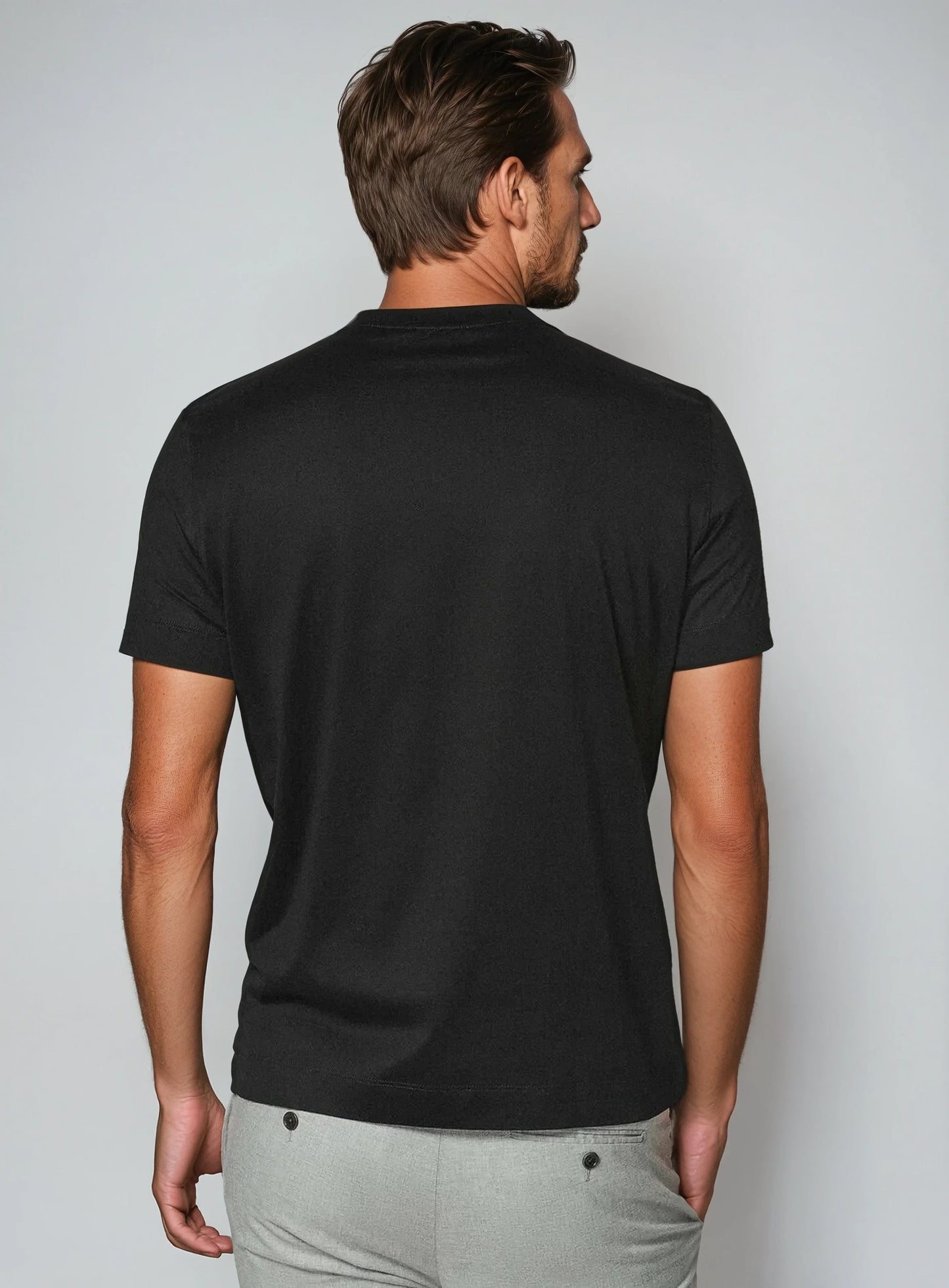 Men's Stretch Crewneck T-Shirt | Minimalist Fit | Soft Cotton Blend