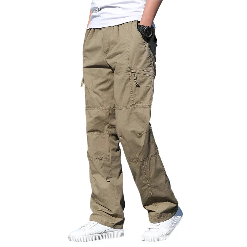 Men’s Utility Drawstring Pants | Relaxed Fit Cargo Style | Lightweight Cotton