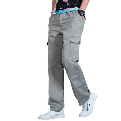 Men’s Utility Drawstring Pants | Relaxed Fit Cargo Style | Lightweight Cotton