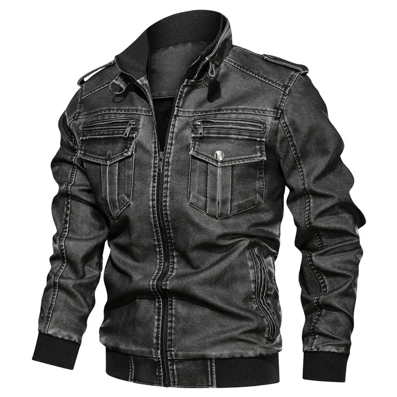 Men’s Denim Jacket | Casual Streetwear Style | Utility Pockets