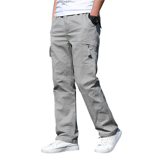Men’s Utility Drawstring Pants | Relaxed Fit Cargo Style | Lightweight Cotton