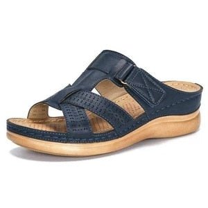 Women's Summer Comfort Sandals | Open-Toe Orthopaedic Design | Soft Sole with Low Heel