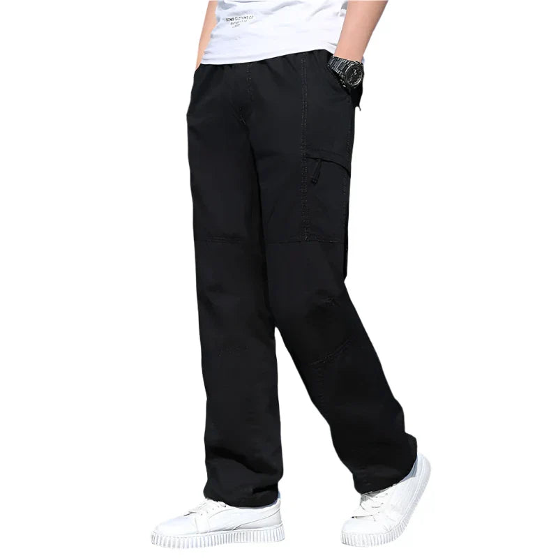 Men’s Utility Drawstring Pants | Relaxed Fit Cargo Style | Lightweight Cotton