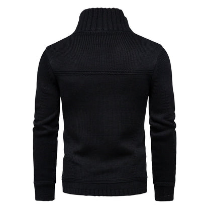 Men’s Knit Cardigan Jacket with Stand Collar | Casual Layering Sweater Canada