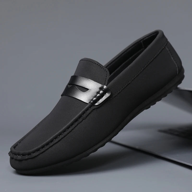 Men’s Minimalist Leather Loafers | Soft Sole Slip-Ons for Casual & Office Wear