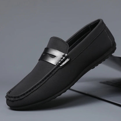 Men’s Minimalist Leather Loafers | Soft Sole Slip-Ons for Casual & Office Wear