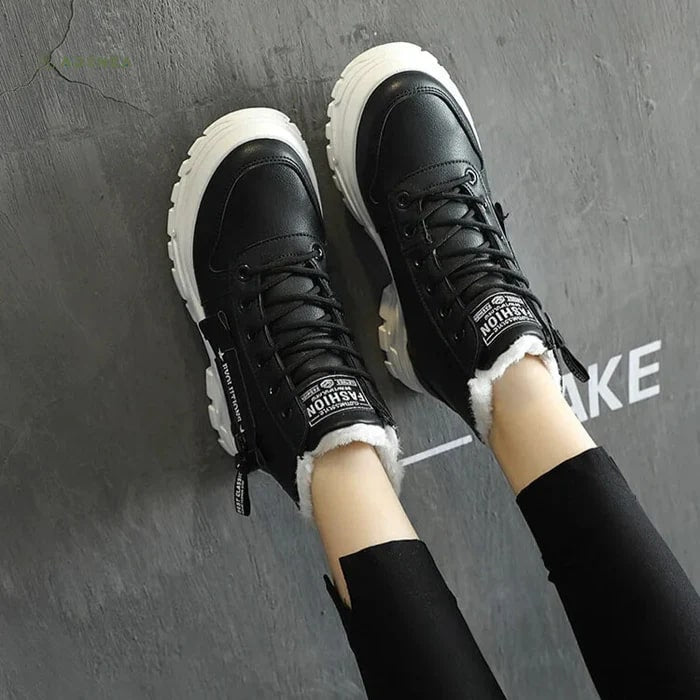 High-Top Platform Sneakers | Chunky Sole | Winter-Ready Style