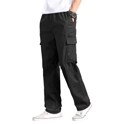 Men’s Utility Drawstring Pants | Relaxed Fit Cargo Style | Lightweight Cotton