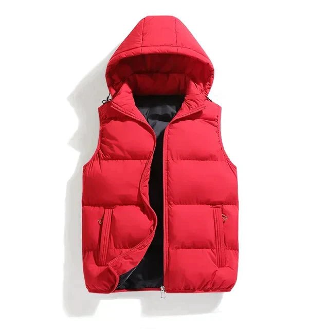 Men's Puffer Vest with Hood | Insulated Winter Wear | Lightweight & Warm