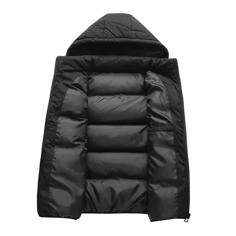 Men's Puffer Vest with Hood | Insulated Winter Wear | Lightweight & Warm