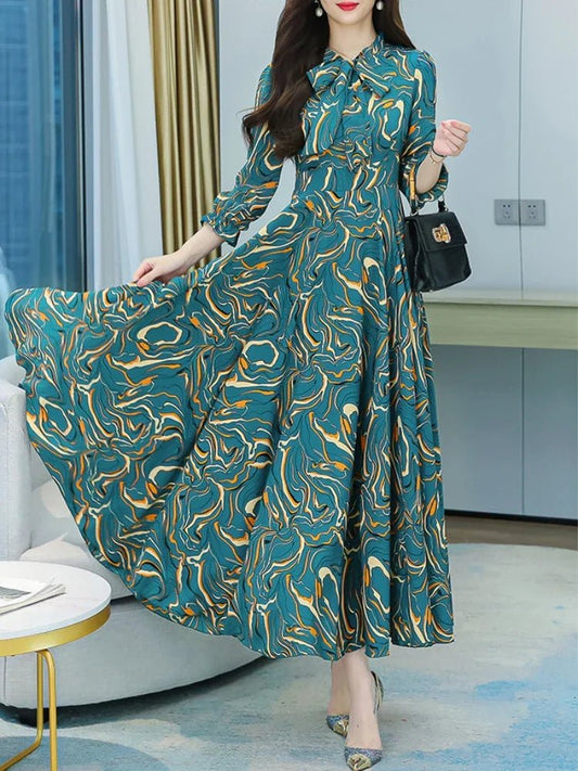Elegant Floral Maxi Dress | Flowy Silhouette | Lightweight Fabric | Evening & Occasion Wear