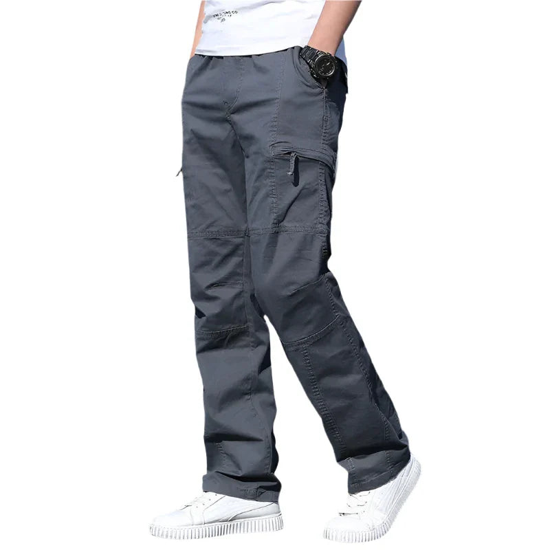 Men’s Utility Drawstring Pants | Relaxed Fit Cargo Style | Lightweight Cotton