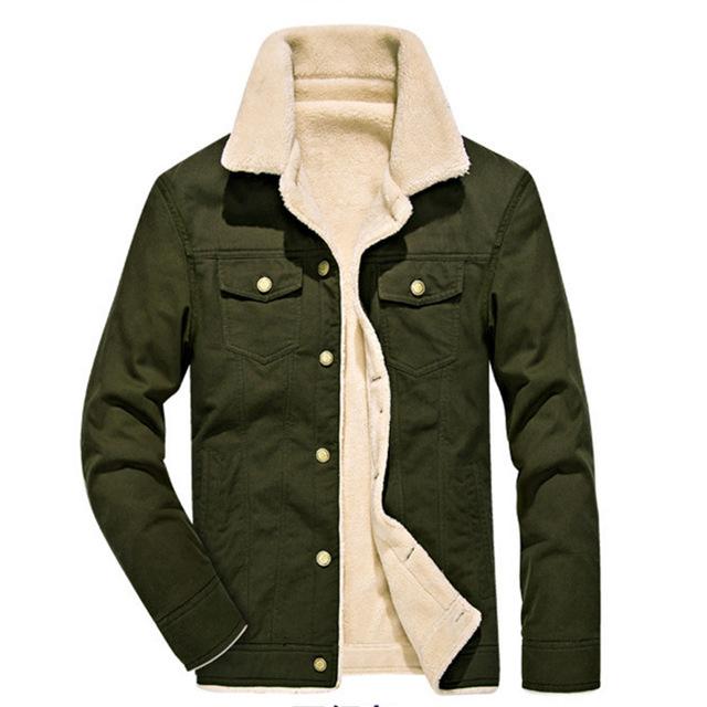 Men’s Sherpa Denim Jacket | Lined Trucker Style | Cold Weather Outerwear