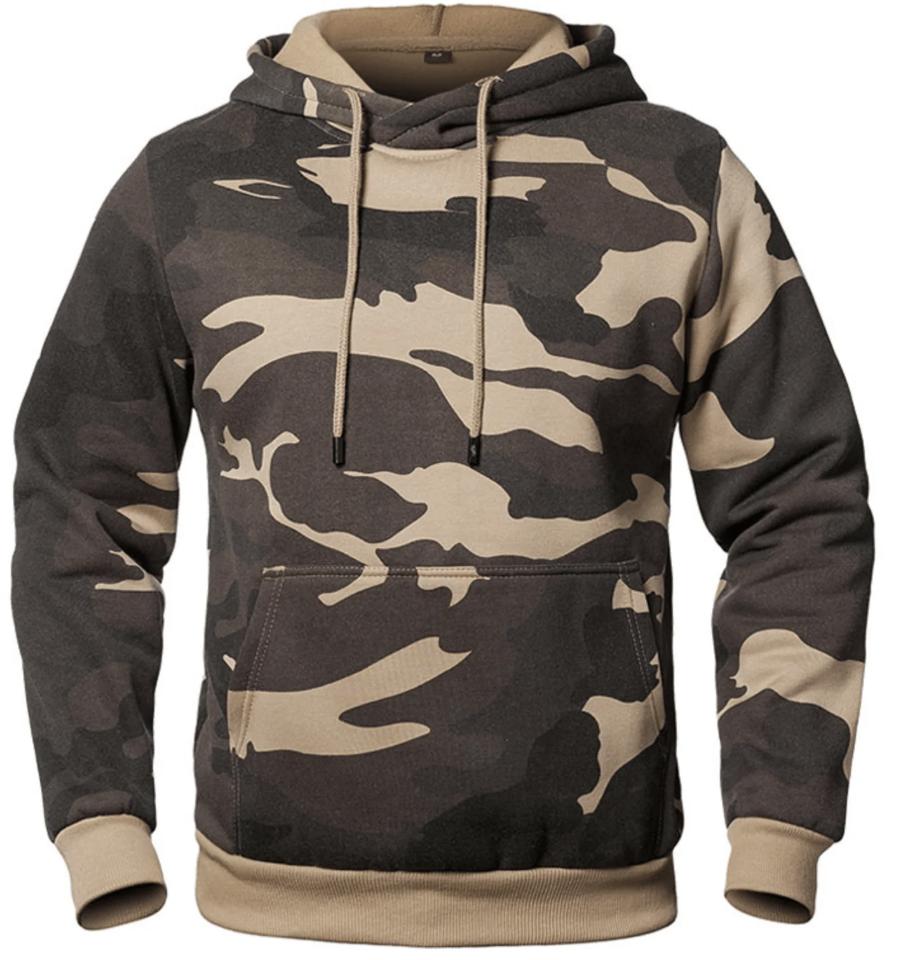 Men’s Camouflage Hoodie | Pullover Fleece | Casual Streetwear Layer