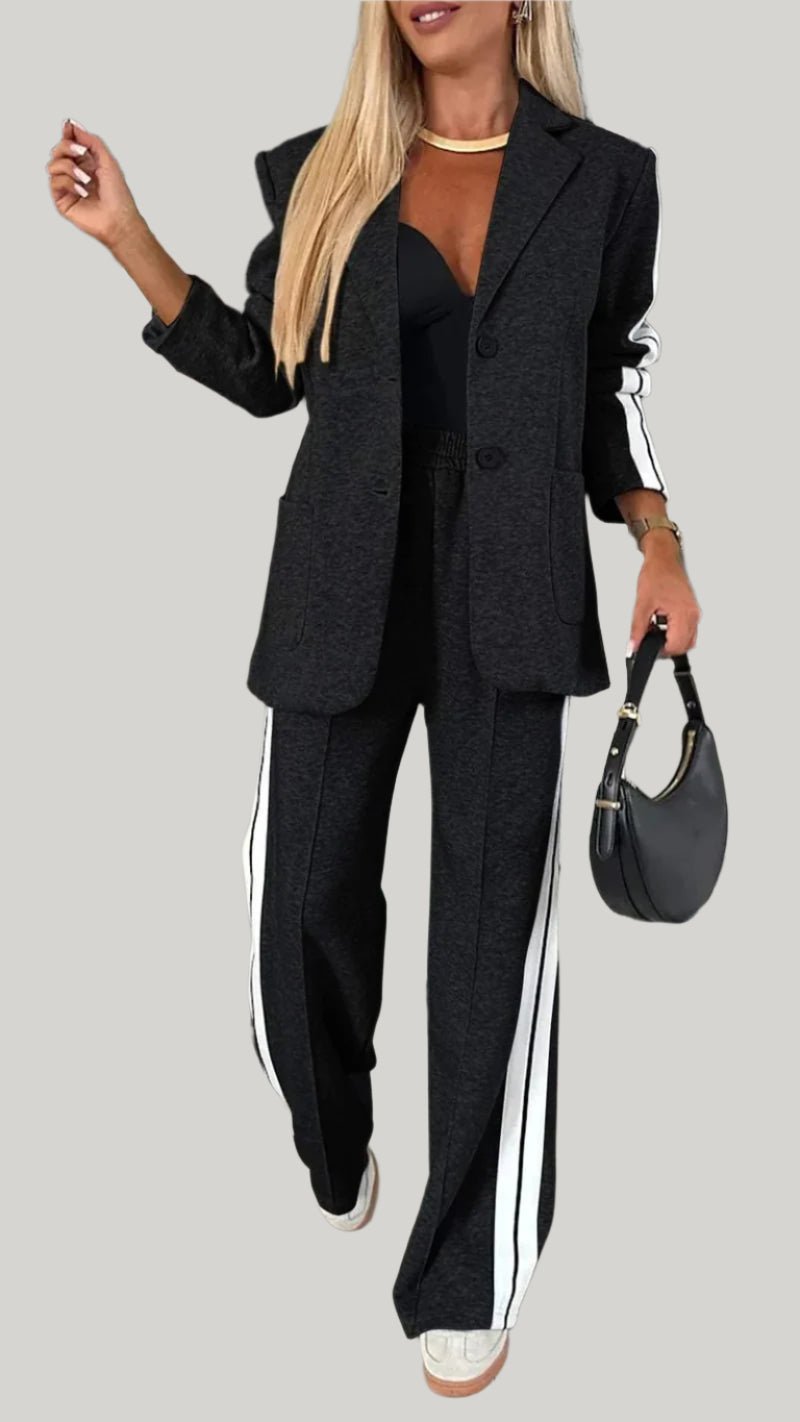 Two-Piece Blazer Pantsuit | Tailored Fit | Versatile Style | Office to Evening Wear
