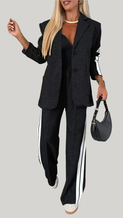 Two-Piece Blazer Pantsuit | Tailored Fit | Versatile Style | Office to Evening Wear
