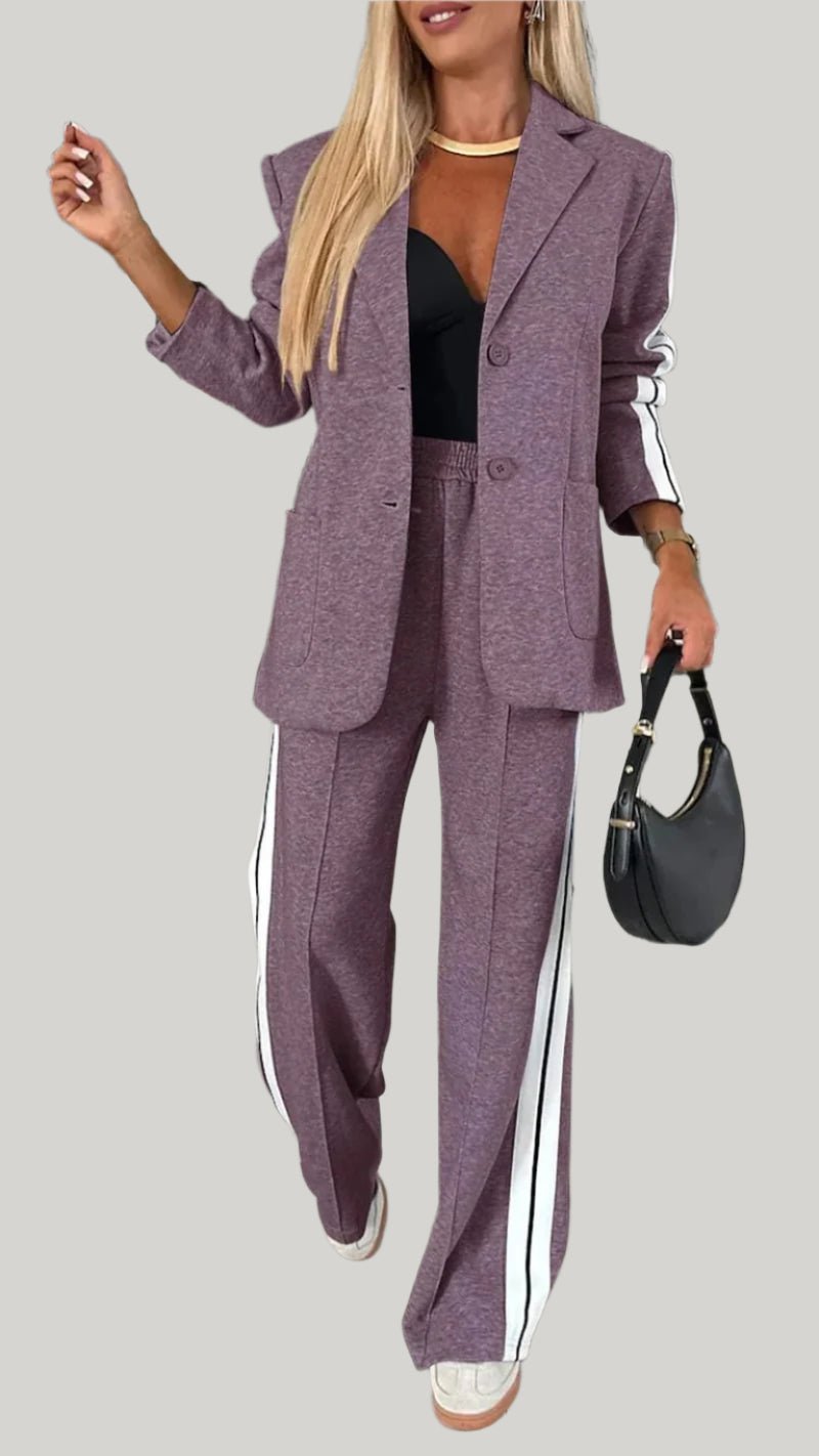 Two-Piece Blazer Pantsuit | Tailored Fit | Versatile Style | Office to Evening Wear