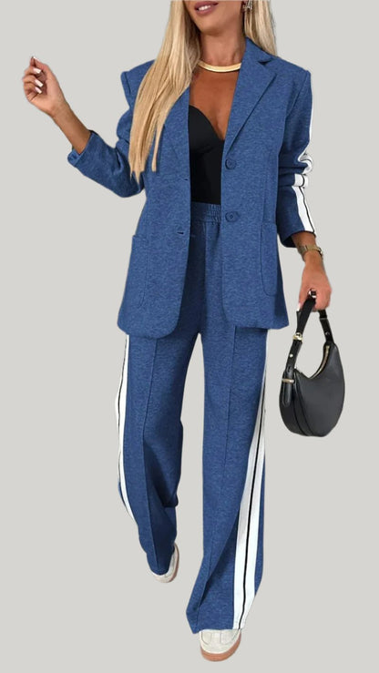 Two-Piece Blazer Pantsuit | Tailored Fit | Versatile Style | Office to Evening Wear