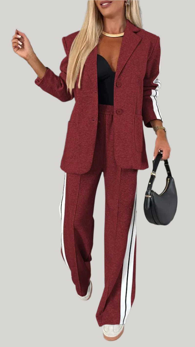 Two-Piece Blazer Pantsuit | Tailored Fit | Versatile Style | Office to Evening Wear