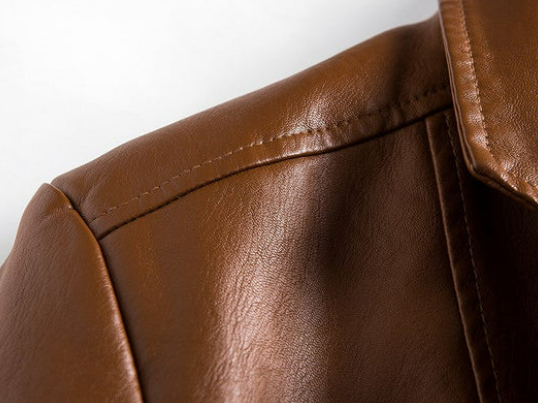 Men’s Faux Leather Blazer | Casual Tailored Look | Lightweight Vegan Outerwear