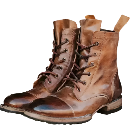 Leather Lace-Up Ankle Boots | Classic Workwear Style | Durable Outsole