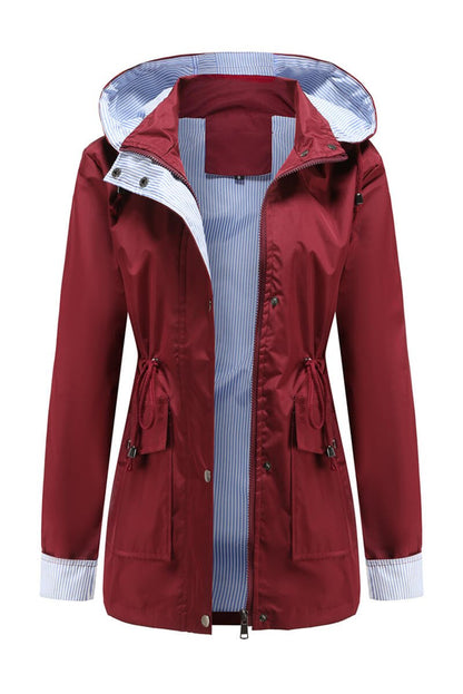 Waterproof Hooded Rain Jacket | Lightweight Design | Everyday Rain Protection