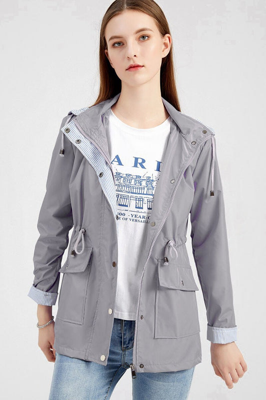Waterproof Hooded Rain Jacket | Lightweight Design | Everyday Rain Protection