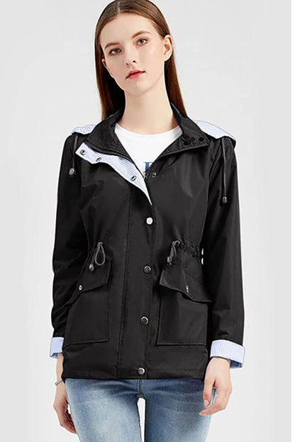 Waterproof Hooded Rain Jacket | Lightweight Design | Everyday Rain Protection