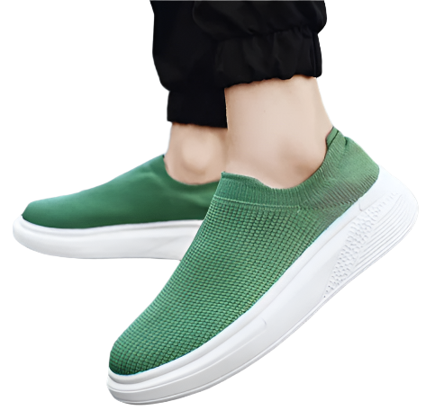 Men’s Slip-On Knit Sneakers | Lightweight Breathable Mesh | Everyday Walking Shoes